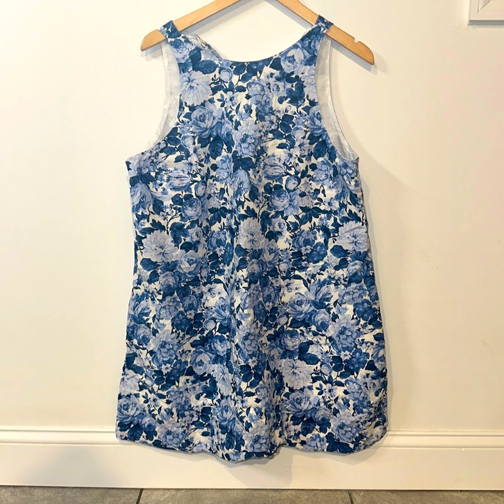 Blue floral dress